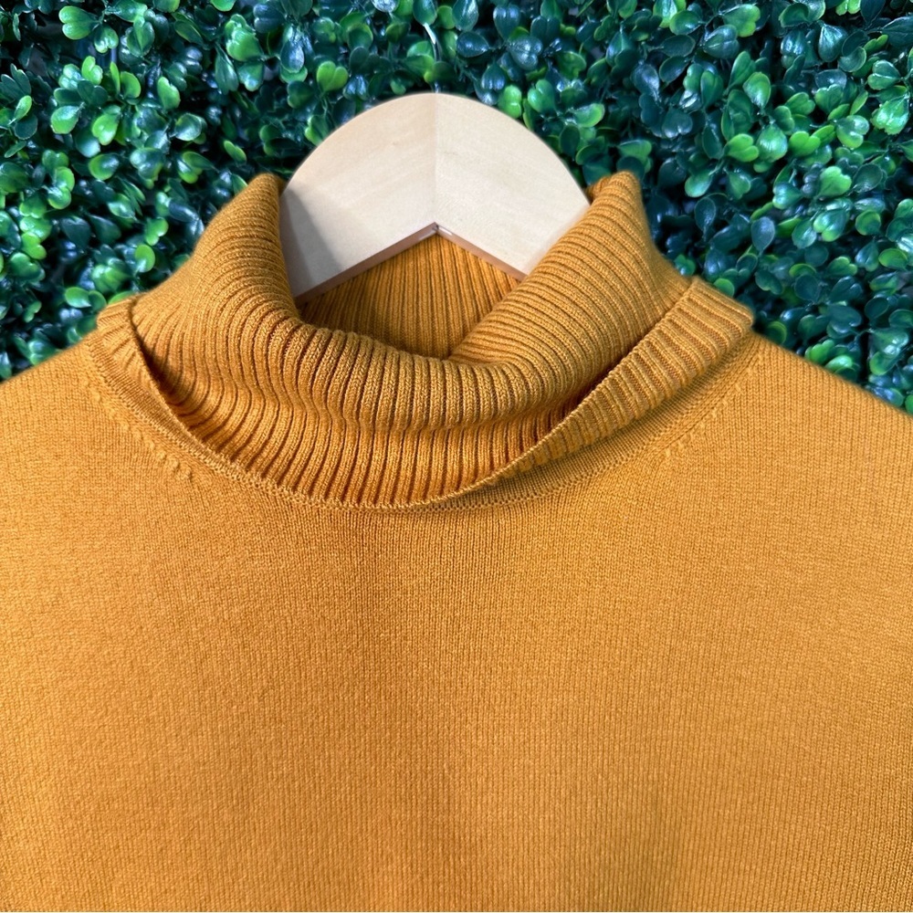 French Connection mustard Yellow‎ Turtleneck long sleeve - Picture 4 of 7